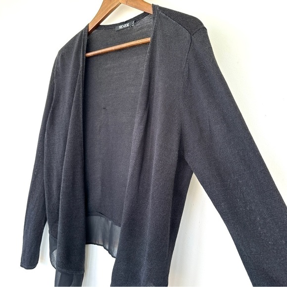 Nic+Zoe open cardigan with v-neck & long sleeves, in a silk blend knit - Picture 2 of 10